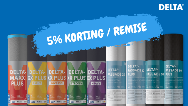 Dörken lanceert een tijdelijke promotie op een selectie van DELTA® dak- en gevelfolies