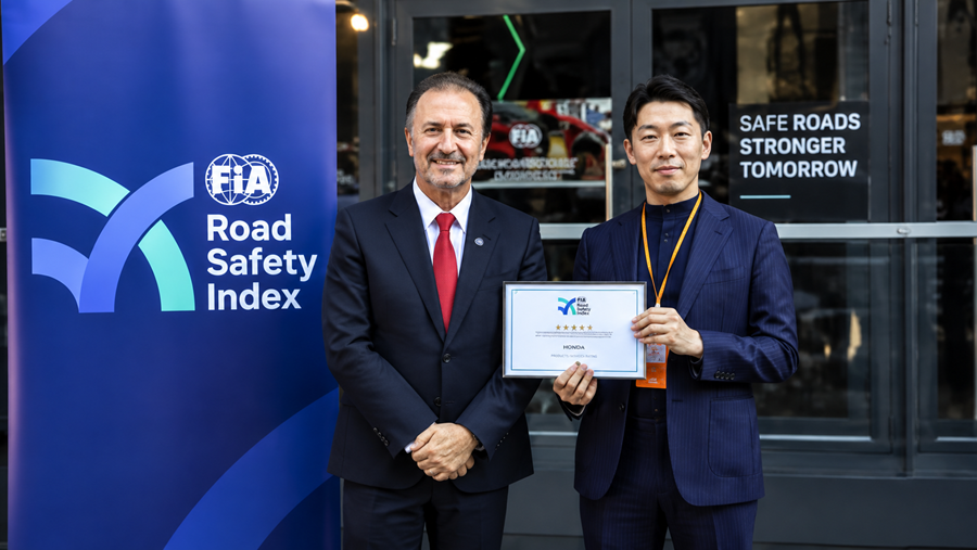 Une première mondiale: Honda obtient 5 étoiles au nouvel indice de sécurité routière de la FIA